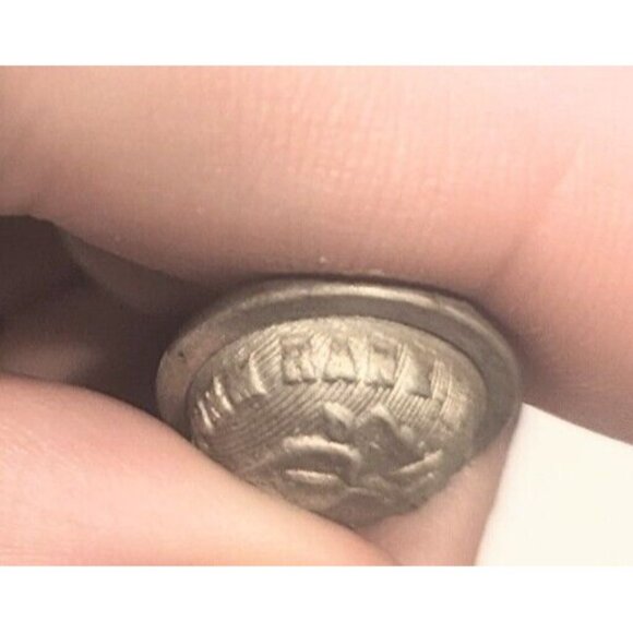 Vintage Silver Tone Button Uniform Rank Knights Of Pythias - Picture 3 of 5